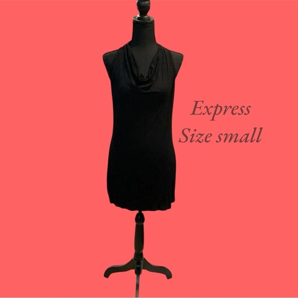 Express Dresses & Skirts - EXPRESS HALTER BACKLESS LITTLE BLACK DRESS SIZE SMALL